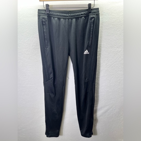 Adidas Climacool Tiro Training Pants Womens M Black 3 stripes Soccer comfy 2244 - Picture 1 of 10